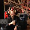 We were finally able to unwind over lunch at NerdHQ, where I got this shot of Matt enjoying a beer in Cindy's headdress.