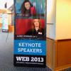 She was giving a keynote at a conference, and the layout of the banner made it look like the other keynote speaker was rolling her eyes at Cindy.