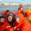 Cindy, Megan, Susan on whale watching boat 2003-10-21